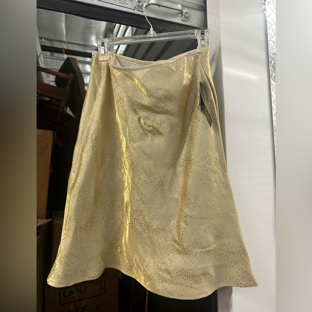 Gold and Burgundy Women’s Satin Skirts